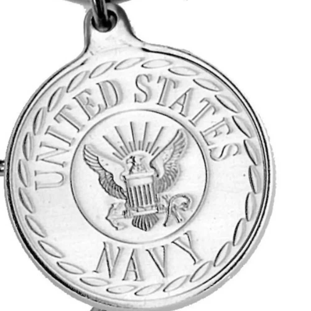 Military Service Keychain Navy